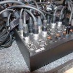 Custom Stagebox als Studio-Wallbox. Hier ist die Verkabelung im Tonstudio an einer Stagebox zu sehen.