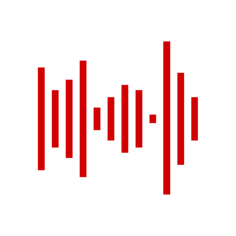 Red Carpet Studio Icon. Hier siehst du das Icon des Red Carpet Studio in rot auf weiß.